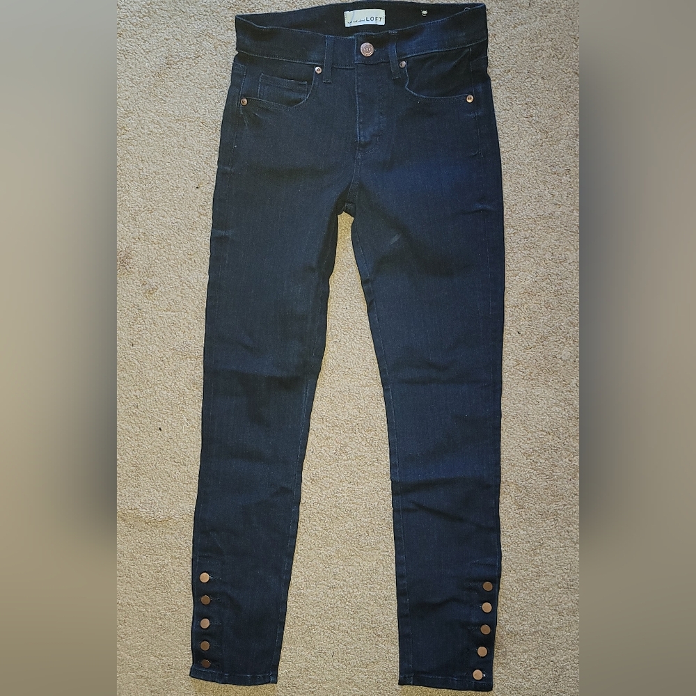 LOFT Women's Dark Blue Jeans
